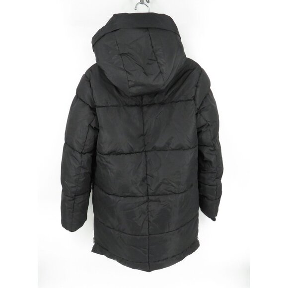 Steve Madden Small Black Quilted Hooded Jacket Multiple Pockets NWOT - Picture 6 of 7